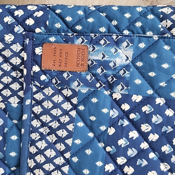 Scotch & Soda Printed QuiltedOvershirt in Blue for Men size small - Picture 4 of 11